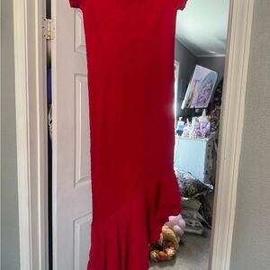 Elegant Red Women's Dress